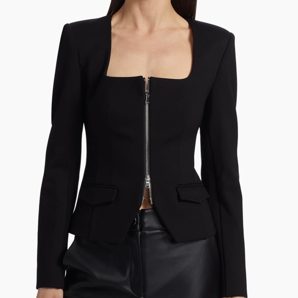 TOCCIN koda zip front long sleeve top, Size 6 - Picture 16 of 16